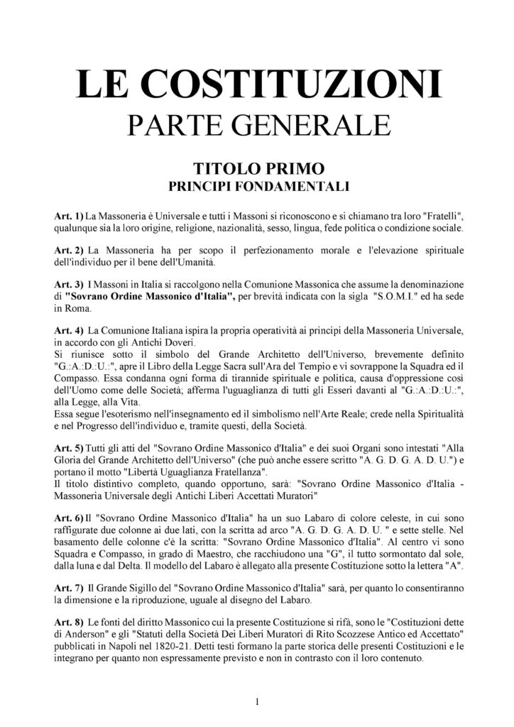 costituzioni costituzioni